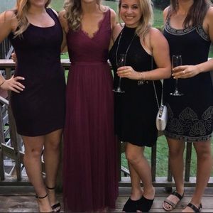 Black cherry fleur dress from anthropologie bhldn